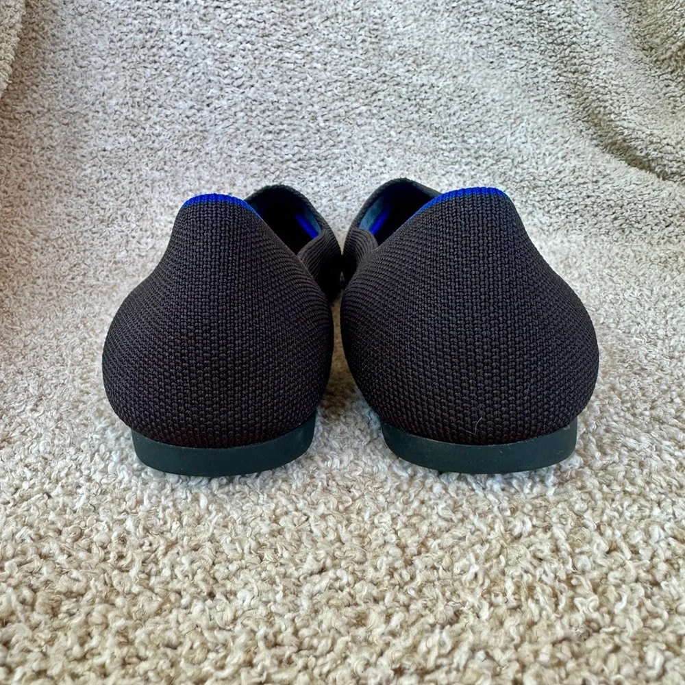 Rothy's The Point Black Slip On Ballet Flats Women's Size 10 - Picture 3 of 7